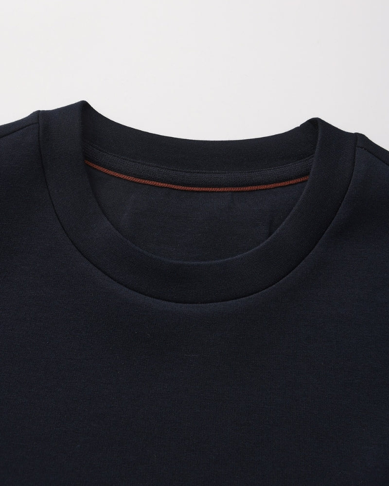 Classic Modal Blend Crewneck Sweatshirt - Old Money