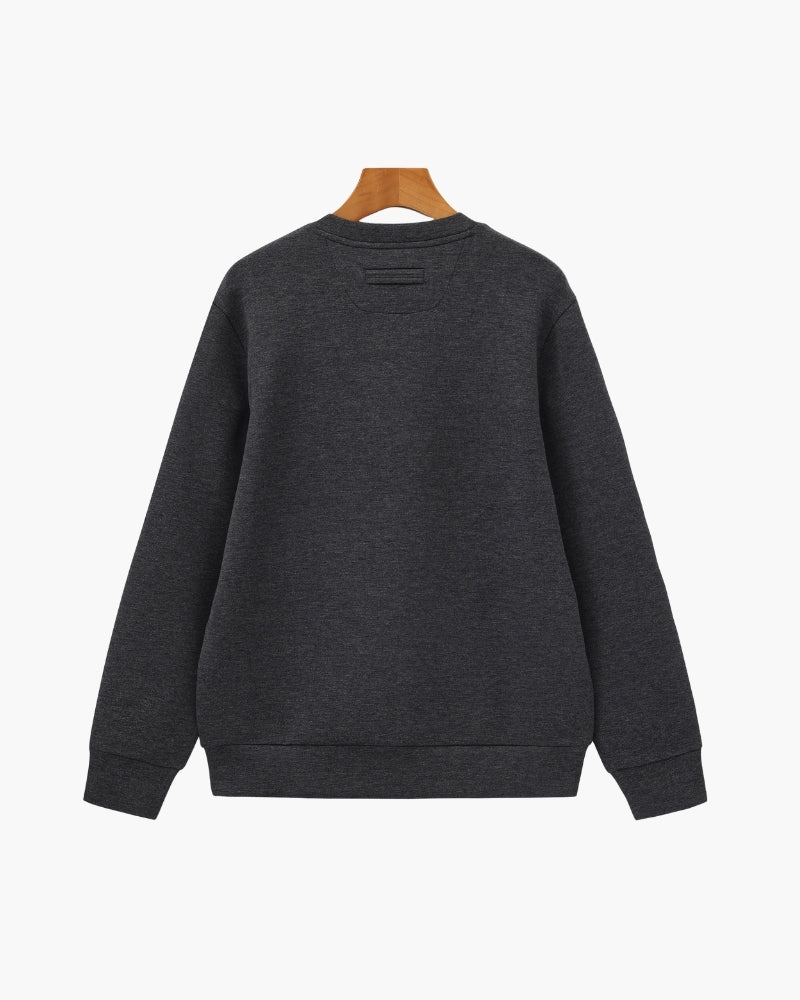 Classic Modal Blend Crewneck Sweatshirt - Old Money