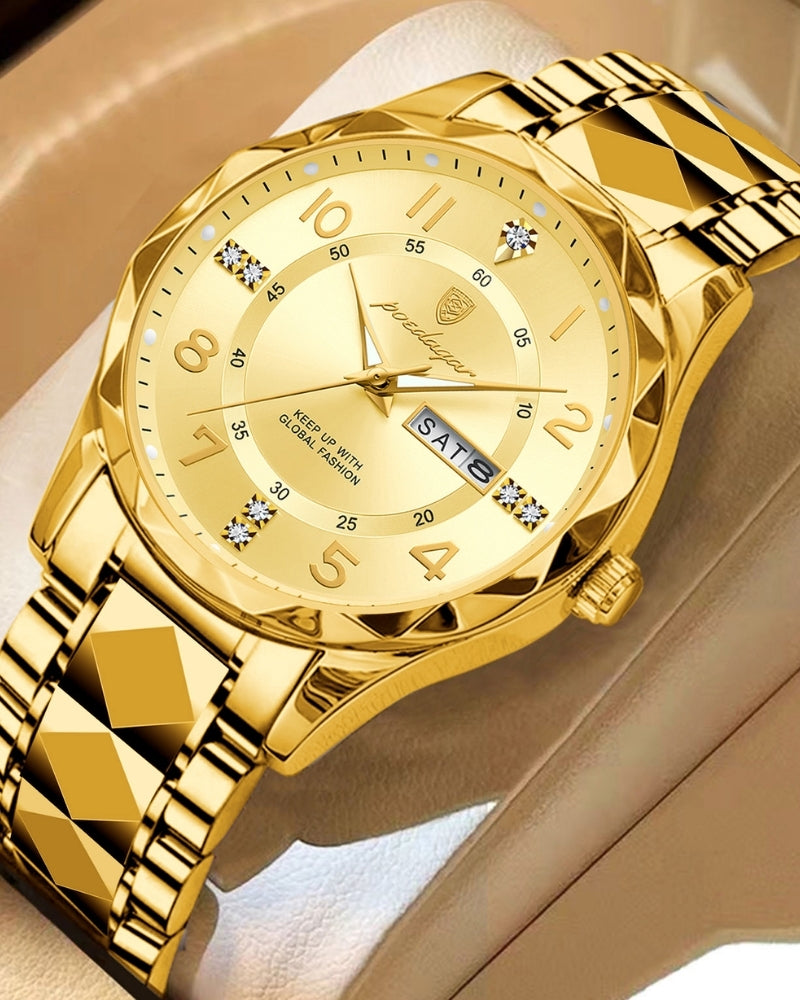 Classic Two-Tone Steel Watch - Old Money