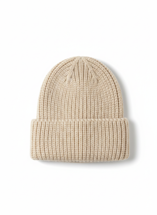 Heirloom Cashmere Ribbed Beanie