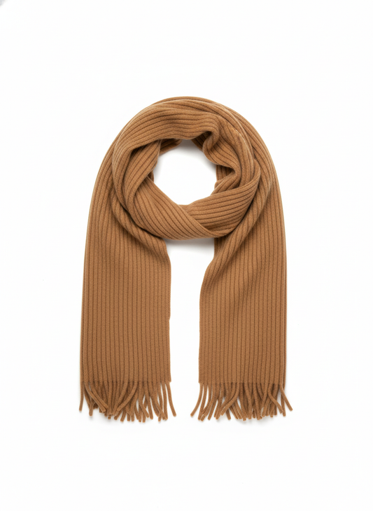 Heritage Cashmere Ribbed Scarf