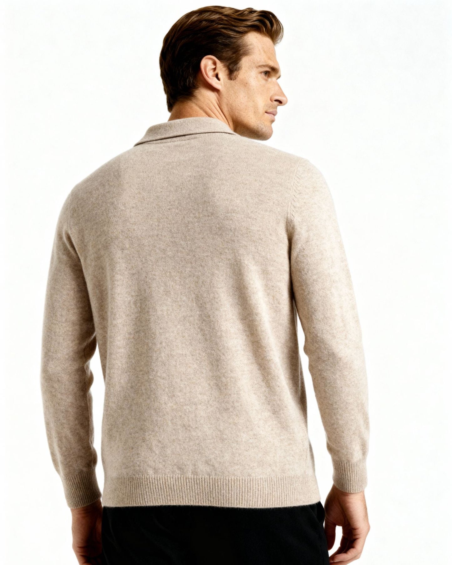 100% Cashmere Polo - Old Money