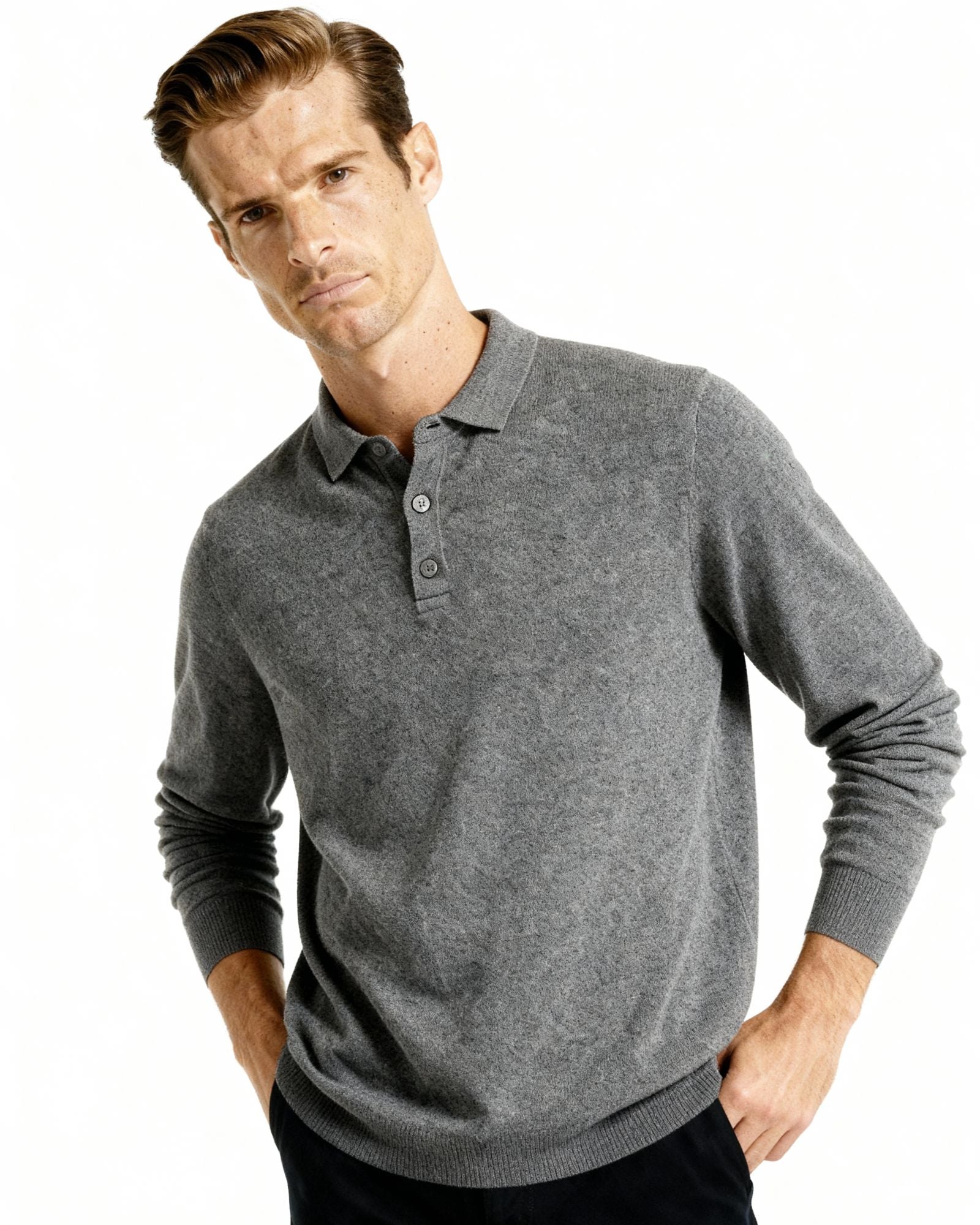 100% Cashmere Polo - Old Money
