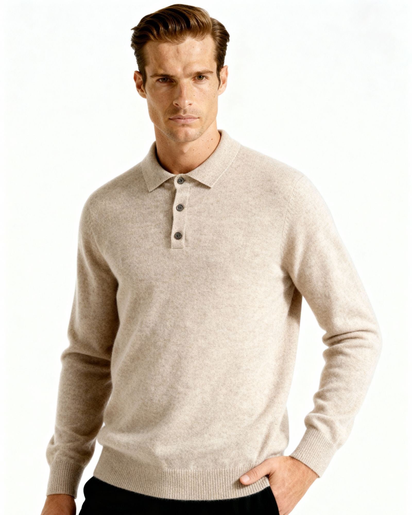 100% Cashmere Polo - Old Money
